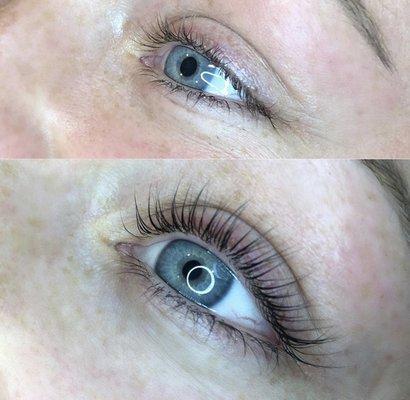 Lash lift and tint by Davina