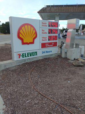 Current prices ECR and Del Rio Rd. 7/3/21