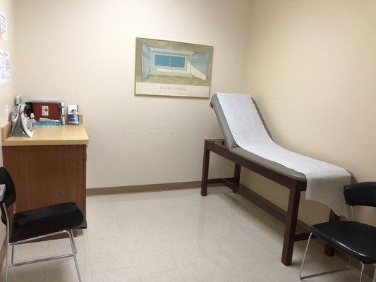 A patient examination room