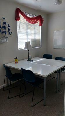 We tutor in our own office conveniently located in downtown Forest Grove.