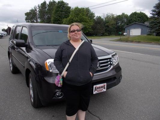 Hope is very happy with her new Honda Pilot!

Come take a look at our inventory at 2324 Union Street in Hermon, Maine...