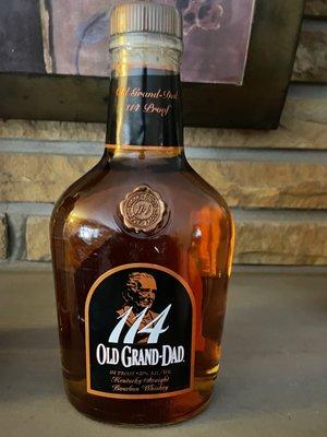 Old Grad-Dad 114.  I bought a bottom shelf bourbon.  I see the standard OGD around but not the 114.  It was pretty tasty!