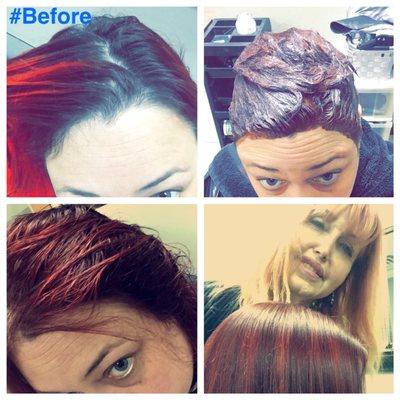 Color and cut by Glorrianna!! AKA GG!!  #ColorCorrection #RedHead