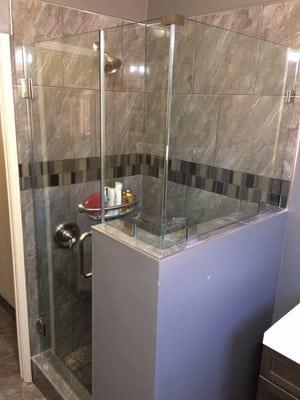 Another frameless glass shower