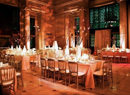 Asian Art Museum Wedding, Enhanced Lighting provided drapery and lighting design