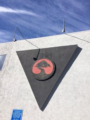 Soon to be painted exterior sign.  San Anselmo Dojo