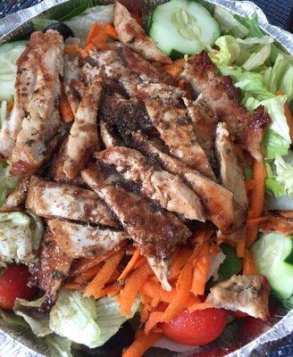 Grilled Chicken Salad with House Oil and Vinegar Blend