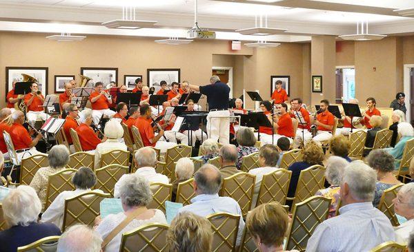 June 2017 - The Band of Long Island performs for the residents of The Amsterdam at Harborside