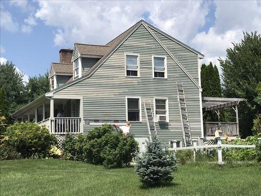 Lots of trim and clapboard replacement on our home