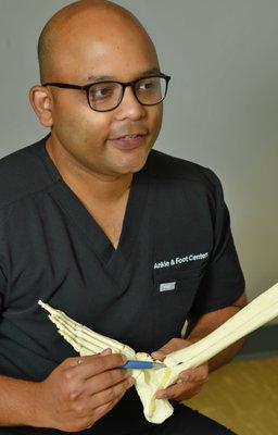 Dr. Hossain during a consultation