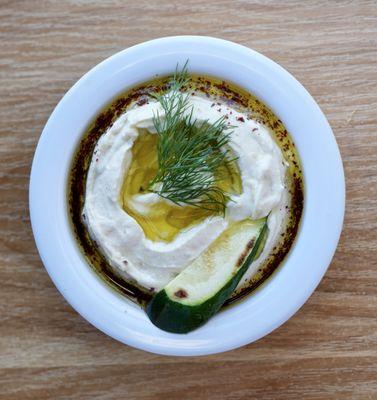 Kabak: pan-fried zucchini, tahini, garlic, yogurt with dill