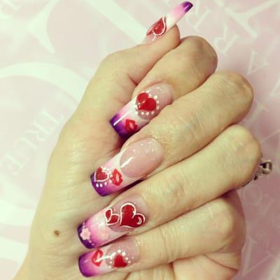 Valentines Nails.... Come get your nails done for that special night and get glam!!