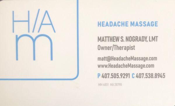 Headache Massage