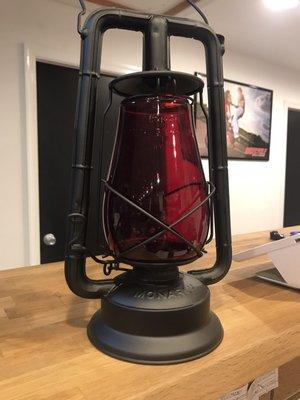 Antique Lantern powder coated flare black