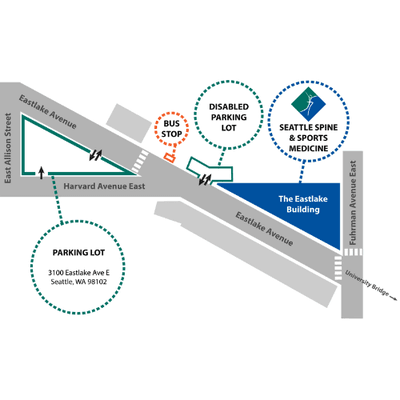 Updated parking diagram for our Seattle location.