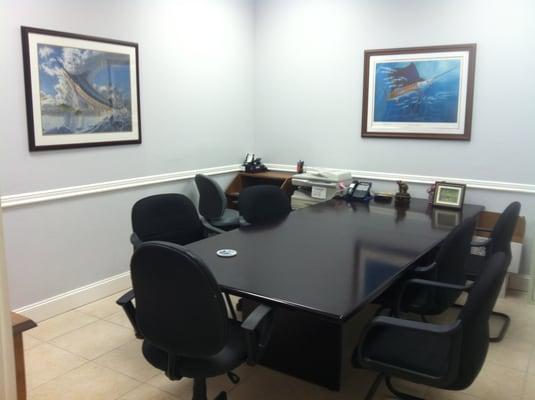 You can feel comfortable in our conference room during the important stages of your time with us.