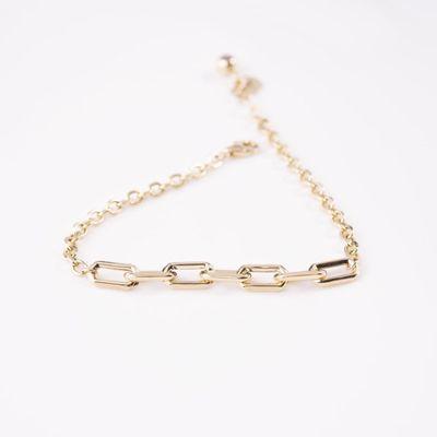 Paperclip Gold Bracelet