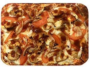 #11 BBQ CHICKEN, ROASTED ONION, TOMATO PIZZA