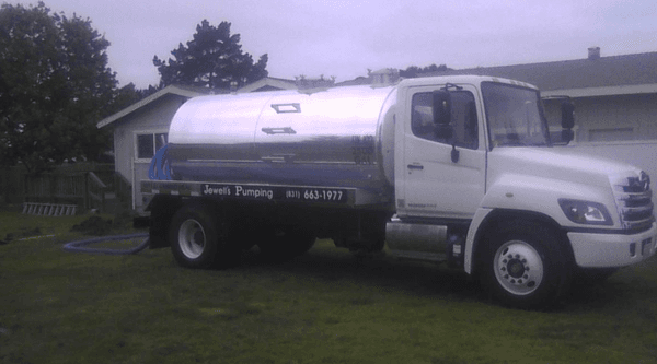 Our trucks are small enough to fit into many tight spots and big enough to haul away everything out of your septic tank!