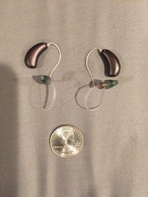 Love my hearing aids!! So small and I used it with Bluetooth, so I can hear my music while working.