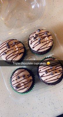 Triple chocolate cupcakes