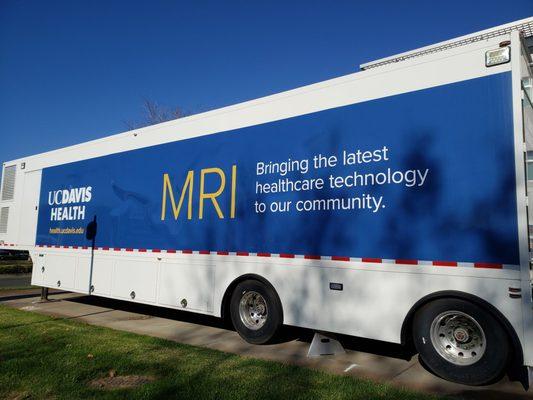 Get your MRI...out in a VAN...down by the LOADING DOCK!!!