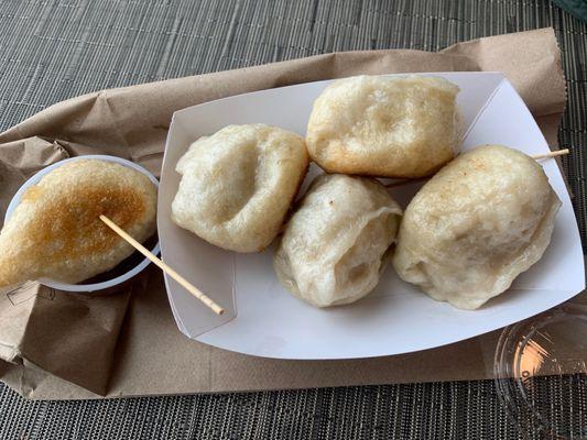 Pan fried dumplings 5 for $12