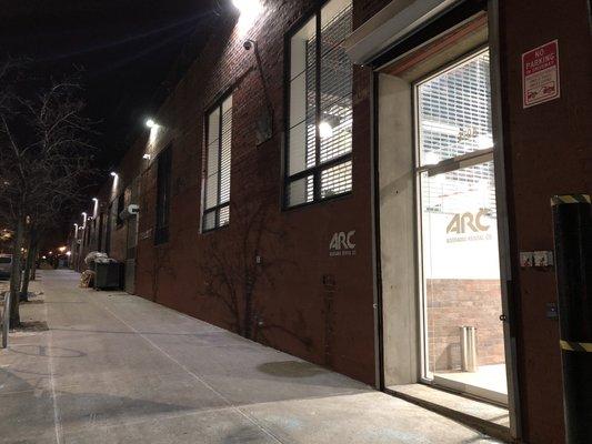 @bigmovie // The brand new Adorama Rental Co (ARC) Brooklyn storefront at night