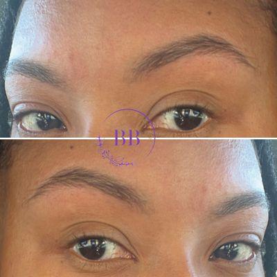 Brow shaping and waxing