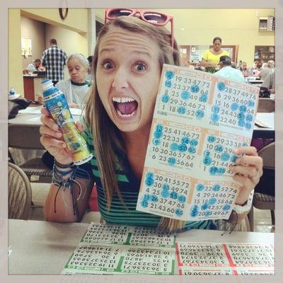 Pretty excited to play Bingo for the first time. Didn't win but we will be back again!!