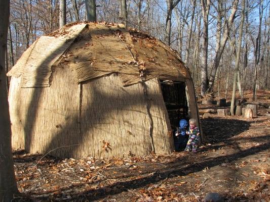 The Lenape wigwam along the GSOEC trails