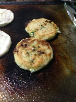 Vegetarian pupusas...