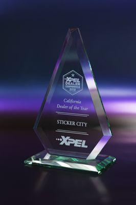 California Dealer of the Year from XPEL to StickerCity !