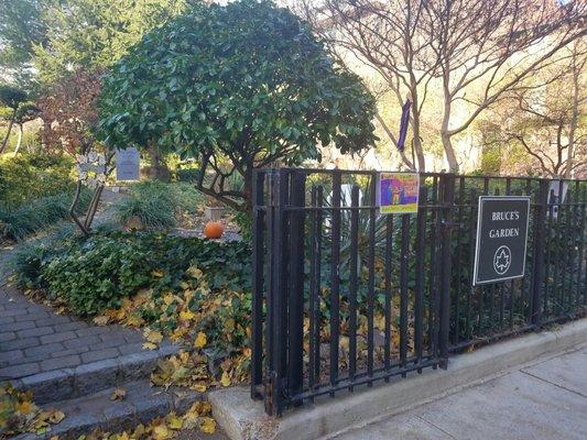 Entrance to the garden is on Park Terrace East.