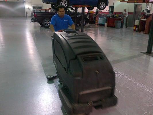 Our automatic floor scrubbers take less time and leave your floors cleaner and safer than a mopping system