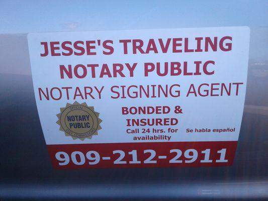 Jesse's Traveling Notary Public