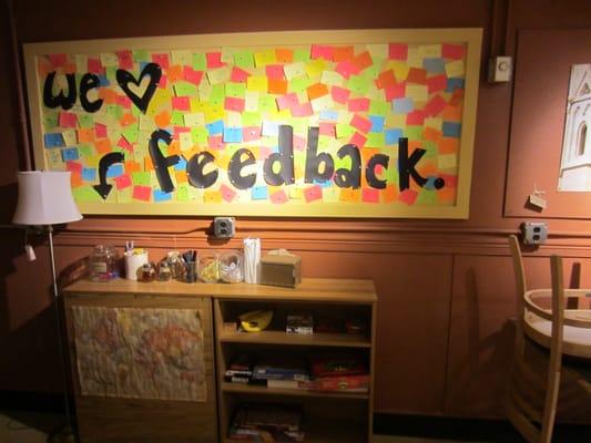 Since Cabot Café is a brand-new student start-up, we take our customer feedback very seriously!