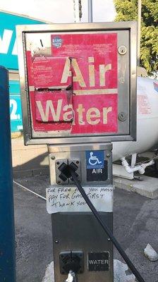 you really have either pay for gas or pay $1.50 for some air to put in your tires. air. like the air that you breathe