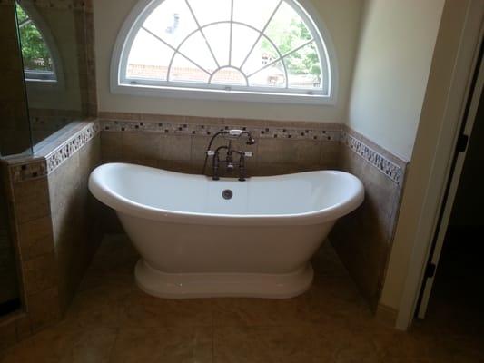 Upgraded Master Bath in Roswell, GA