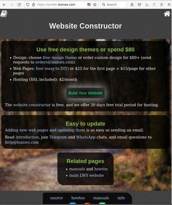 Constructor for Websites