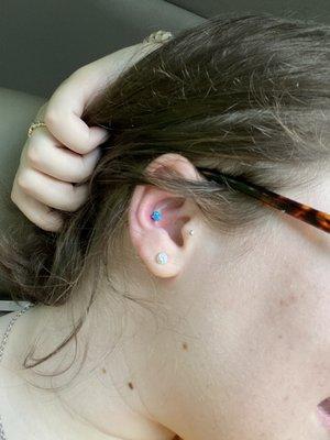 Conch piercing