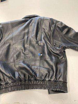 Leather jacket fix(alteration), and cleaning.