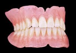 Full dentures, upper & lower set.