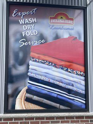 Same Day Wash Dry Fold service!!