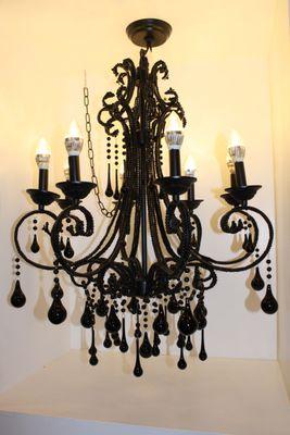 Black Margaret, 8-light Black K9 AAA Crystal Chandelier (26"Wx34.5"H) XTK-66764-8