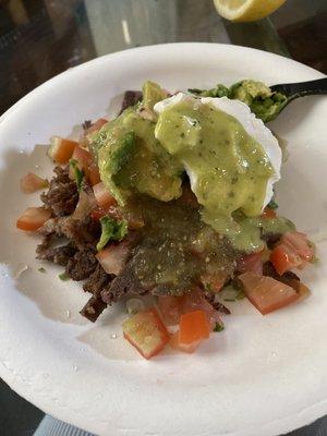 Carne asada protein appetizer.