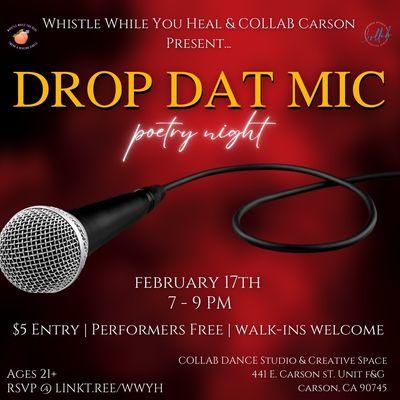 Upcoming Event! Poetry Night February 17th