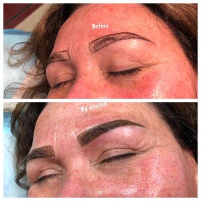 Eyebrows tattoo