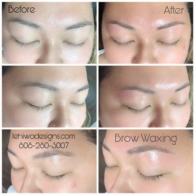 Eyebrow waxing