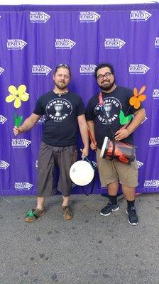 Rumbling Rhythms partner with Los Angeles Alzheimer Association.  Drum circles at the LA Walk to End Alzeimers.